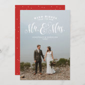 新しいホリデーのフォトカード シーズンカード (正面/裏面)