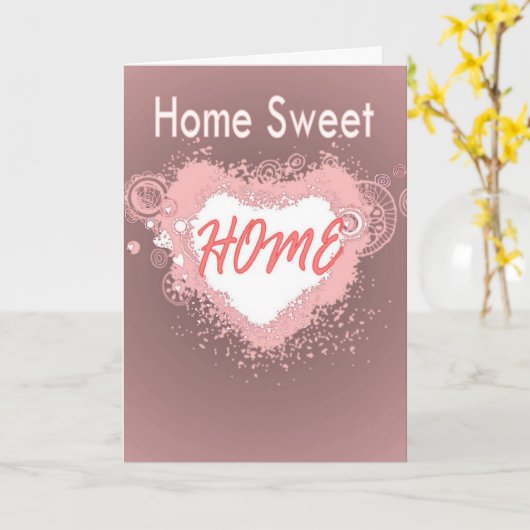 新しいホームおめでとうカード カード (黄色い花)