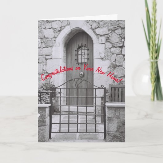 新しいホームおめでとうカード カード (正面)