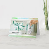 新しいホームおめでとう不動産仲介業者 サンキューカード (正面)