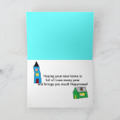 新しいホームおめでとう カード (内部)