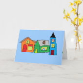 新しいホームおめでとう カード (黄色い花)