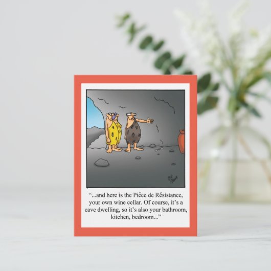 新しいホームおもしろいアナウンスはがき 案内ポストカード (スタンド正面)