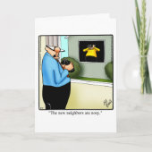 新しいホームおもしろいグリーティングカードおめでとう カード (正面)