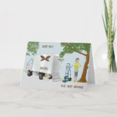 新しいホームおよび都市へのカードの移動 案内状 (正面)