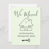 新しいホームおよび鍵の移行に関する発表 案内ポストカード (正面/裏面)