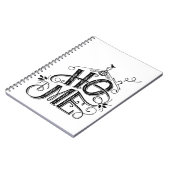 新しいホームお祝いグラフィック ノートブック (左側)