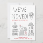 新しいホームからの温かい願い引っ越しました 案内状 (正面)