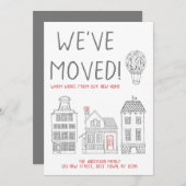 新しいホームからの温かい願い引っ越しました 案内状 (正面/裏面)