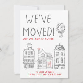 新しいホームからの温かい願い引っ越しました 案内状