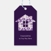 新しいホームでのミニマルおめでとう ギフトタグ (正面)