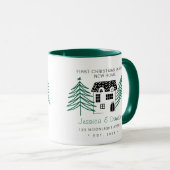 新しいホームでのミニマル初めてのクリスマス2トーン マグカップ (正面右)