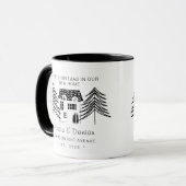 新しいホームでのミニマル初めてのクリスマス2トーン マグカップ (正面左)