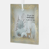 新しいホームでの初めてのクリスマスのために ガラスオーナメント (正面左)