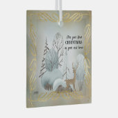 新しいホームでの初めてのクリスマスのために ガラスオーナメント (正面右)