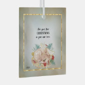 新しいホームでの初めてのクリスマスのために ガラスオーナメント (正面右)