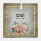 新しいホームでの初めてのクリスマスのために ガラスオーナメント (裏面)