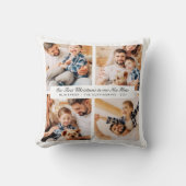 新しいホームでの初めてのクリスマスモダン4枚の写真 クッション (正面)