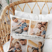 新しいホームでの初めてのクリスマスモダン4枚の写真 クッション