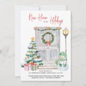 新しいホームで休日のドア番号移動 案内状 (正面)