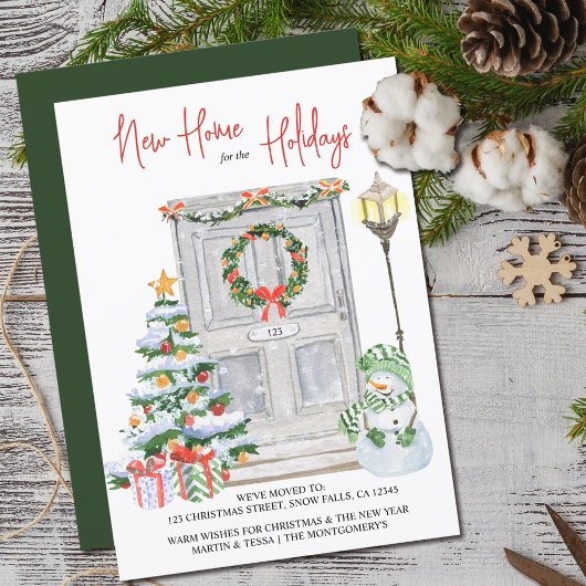 新しいホームで休日のドア番号移動 案内状