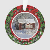 新しいホームで独自の初めてのクリスマスを作成 オーナメント (正面)