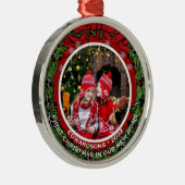 新しいホームで独自の初めてのクリスマスを作成 メタルオーナメント (右)