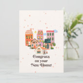 新しいホームのおめでとう、新しいホーム、新しいホームカード 案内状 (スタンド正面)