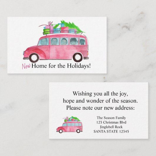 新しいホームのカスタマイズ可能なフォトカード エンクロージャーカード (正面/裏面)