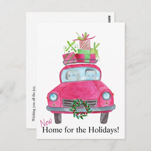 新しいホームのカスタマイズ可能なフォトカード ポストカード (正面/裏面)