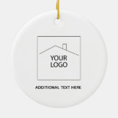 新しいホームのファミリー名初めてのクリスマス セラミックオーナメント (裏面)