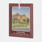 新しいホームのフォト初めてのクリスマス ガラスオーナメント (正面左)