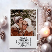 新しいホームの写真初めてのクリスマス シーズンカード