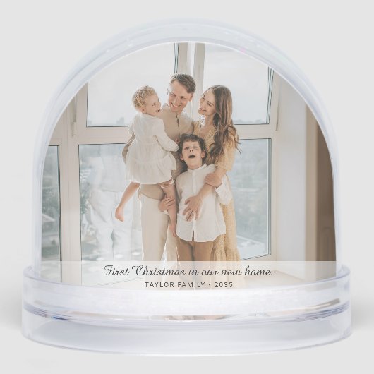 新しいホームの初めてのクリスマス両面写真 (正面)