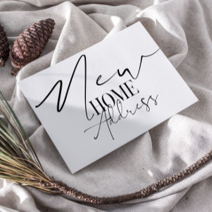 新しいホームの新しいアドレス ポストカード