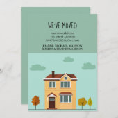 新しいホームの移行発表を移動 案内状 (正面/裏面)