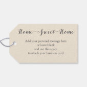 新しいホームへようこそ |アンティーク城 ギフトタグ (裏面横)