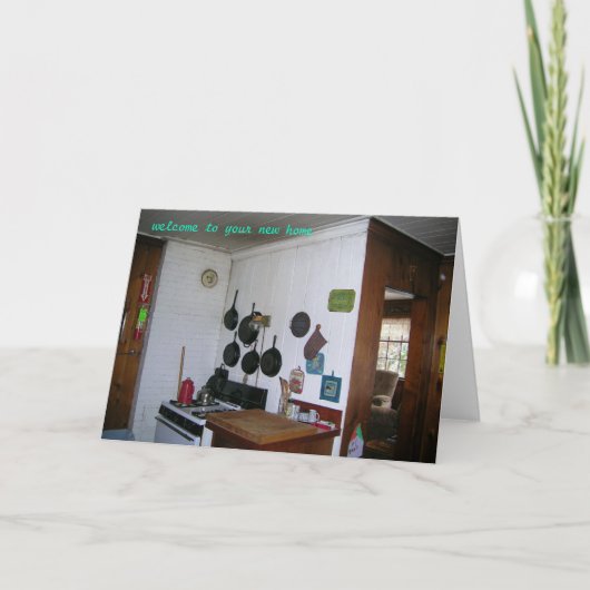 新しいホームへようこそ カード (正面)