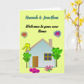 新しいホームへようこそ カード (黄色い花)