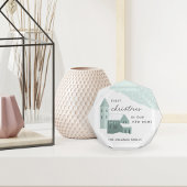 新しいホームアクリルブロックの初めてのクリスマス フォトブロック