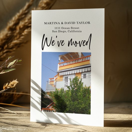 新しいホームアドレスの写真の移動のお知らせ ポストカード