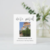 新しいホームアドレスの写真の移動のお知らせ 招待状 (スタンド正面)