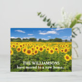 新しいホームアドレスひまわりかわいらしの移動 案内状 (スタンド正面)