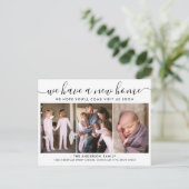 新しいホームアドレスを移動した3つの写真を移動 案内ポストカード (スタンド正面)