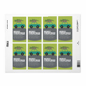 新しいホームアドレスを移動してクリスマスを楽しむ ラベル (フルシート)