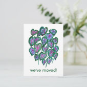 新しいホームアドレスカラジ葉ウムウォーターカラーシック ポストカード (スタンド正面)