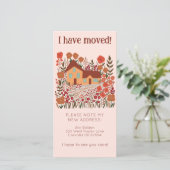 新しいホームアドレスキュートファームハウスツリーフリーカード セーブザデート (スタンド正面)