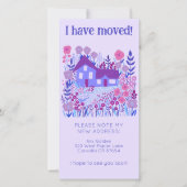 新しいホームアドレスキュートファームハウスツリーフリーカード セーブザデート (正面)