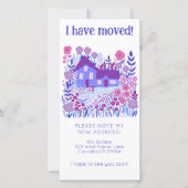 新しいホームアドレスキュートファームハウスツリーフリーカード セーブザデート (正面)