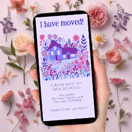 新しいホームアドレスキュートファームハウスツリーフリーカード セーブザデート